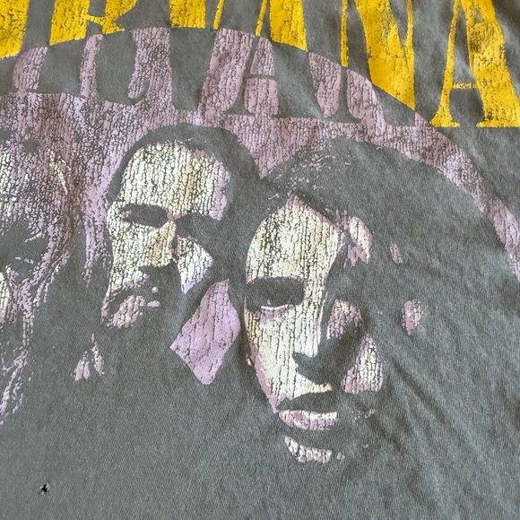 H&m Nirvana Gray women’s oversized slouchy band T-Shirt - Picture 4 of 6